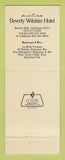 Matchbook Cover - Beverly Wilshire Hotel Beverly Hills CA