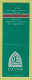 Matchbook Cover - La Costa Carlsbad CA