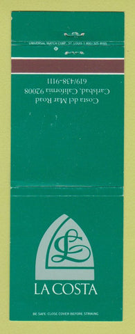 Matchbook Cover - La Costa Carlsbad CA