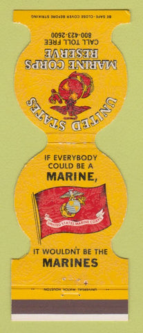 Matchbook Cover - United States Marines Reserves Little Rock AR Recruiting