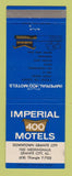 Matchbook Cover - Imperial 400 Motels Granite City IL