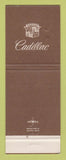 Matchbook Cover - Cadillac Motor Car Division