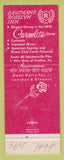 Matchbook Cover - Lageman's Rosslyn Inn Crafton PA