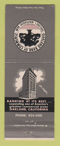 Matchbook Cover - Oakland Bank of Commerce Oakland CA