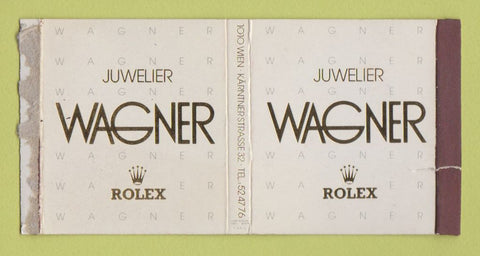 Matchbox - Wagner Jewelry Rolex Watches TEAR