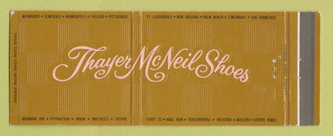 Matchbook Cover - Thayer McNeil Shoes
