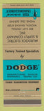 Matchbook Cover - Dodge Transmissions Wichita KS