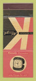 Matchbook Cover - Die Markenuhr Kienzle Watches Clocks