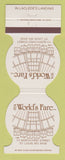 Matchbook Cover - 1904 World's Fare St Louis MO restaurant 1970's?