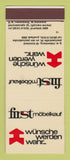 Matchbook Cover - First Mobelkauf Wunsche Werden Wahr