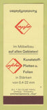 Matchbook Cover - Kunststoffplatten Afitex Mobelbau Fur?