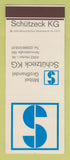 Matchbook Cover - Mobel Grobhandel Schutzeck Nimrodstrabe