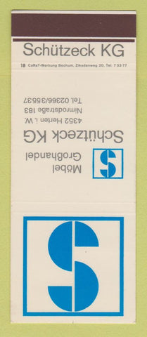 Matchbook Cover - Mobel Grobhandel Schutzeck Nimrodstrabe