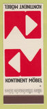 Matchbook Cover - Kontinent Mobel Fischer KG Bergkamen Am Nordberg