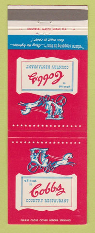 Matchbook Cover - Cobbs Country Restaurant