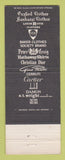 Matchbook Cover - Sande Men's Clothes  TX