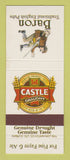 Matchbook Cover - Castle Draught Beer Baron Pubs