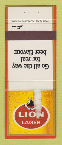 Matchbook Cover - Lion Lager Beer South Africa #1