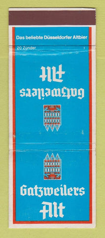 Matchbook Cover - Gatzweilers Alt Beer WEAR