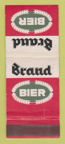 Matchbook Cover - Brand Bier Beer WEAR