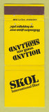 Matchbook Cover - Skol International Bier Beer Amsterdam