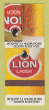 Matchbook Cover - Lion Lager Beer