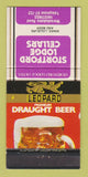 Matchbook Cover - Leopard Beer Stortford Lodge Cellars Hastings New Zealand