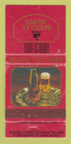 Matchbook Cover - Swan Special Bond Beer Australia WEAR