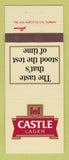 Matchbook Cover - Castle Lager Beer South Africa