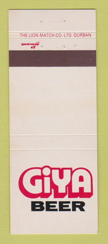 Matchbook Cover - Giya Beer South Africa