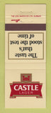 Matchbook Cover - Castle Beer Lager South Africa
