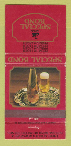 Matchbook Cover - Swan Special Bond Beer Australia WEAR