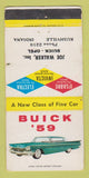 Matchbook Cover - 1959 Buick Joe Walker Opel Rushville IN WORN 30 Strike