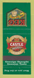 Matchbook Cover - Castle Draught Beer Keg  30 Strike