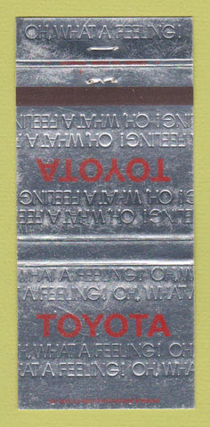 Matchbook Cover - Toyota Cars WEAR 30 Strike