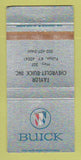 Matchbook Cover - Taylor Chevrolet Buick Fulton KY WORN 30 Strike