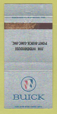 Matchbook Cover - Jim Widenhouse Pointiac Buick GMC WORN 30 Strike