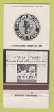 Matchbook Cover - State Times Baton Rouge LA Newspaper LSU Football 30 Strike