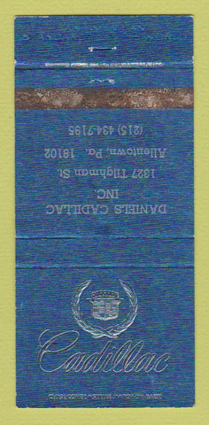 Matchbook Cover - Daniels Cadillac Allentown PA WEAR 30 Strike