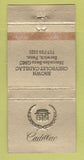 Matchbook Cover - Brown Chevrolet Cadillac Mercedes Berwick PA WEAR 30 Strike