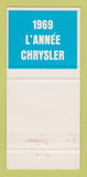 Matchbook Cover - 1969 Plymouth Chez Maurice 30 Strike