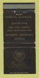 Matchbook Cover - Forrest Chevrolet Cadillac Cleburne TX WORN 30 Strike