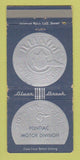 Matchbook Cover - 1951 Pontiac Motor Division WEAR 30 Strike