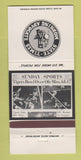 Matchbook Cover - State Times Baton Rouge LA Newspaper LSU Football 30 Strike