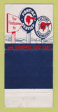 Matchbook Cover - 1954 Pontiac HS Risser Elizabethtown PA WEAR 30 Strike
