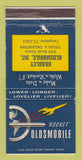 Matchbook Cover - Oldsmobile Rocket Bradley Tulsa OK WORN 30 Strike