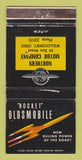 Matchbook Cover - Oldsmobile Rocket Northern Motors Willoughby OH WORN 30 Strike
