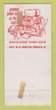 Matchbook Cover - 1956 Pontiac Hoagland's Garage Somerville NJ WORN 30 Strike