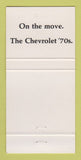 Matchbook Cover - Thomas Chevrolet Bedford PA 30 Strike