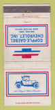 Matchbook Cover - Copple Gaebel Chevrolet Ashland NE WORN 30 Strike